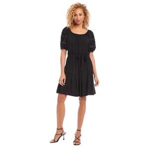 Karen Kane Short Sleeve Tiered dress black - XS